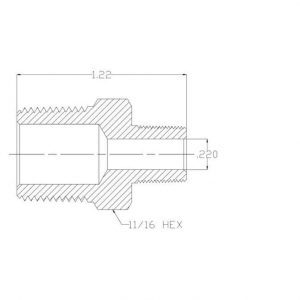 SF BP123-6-2 FITTI 3/8X1/8 SF